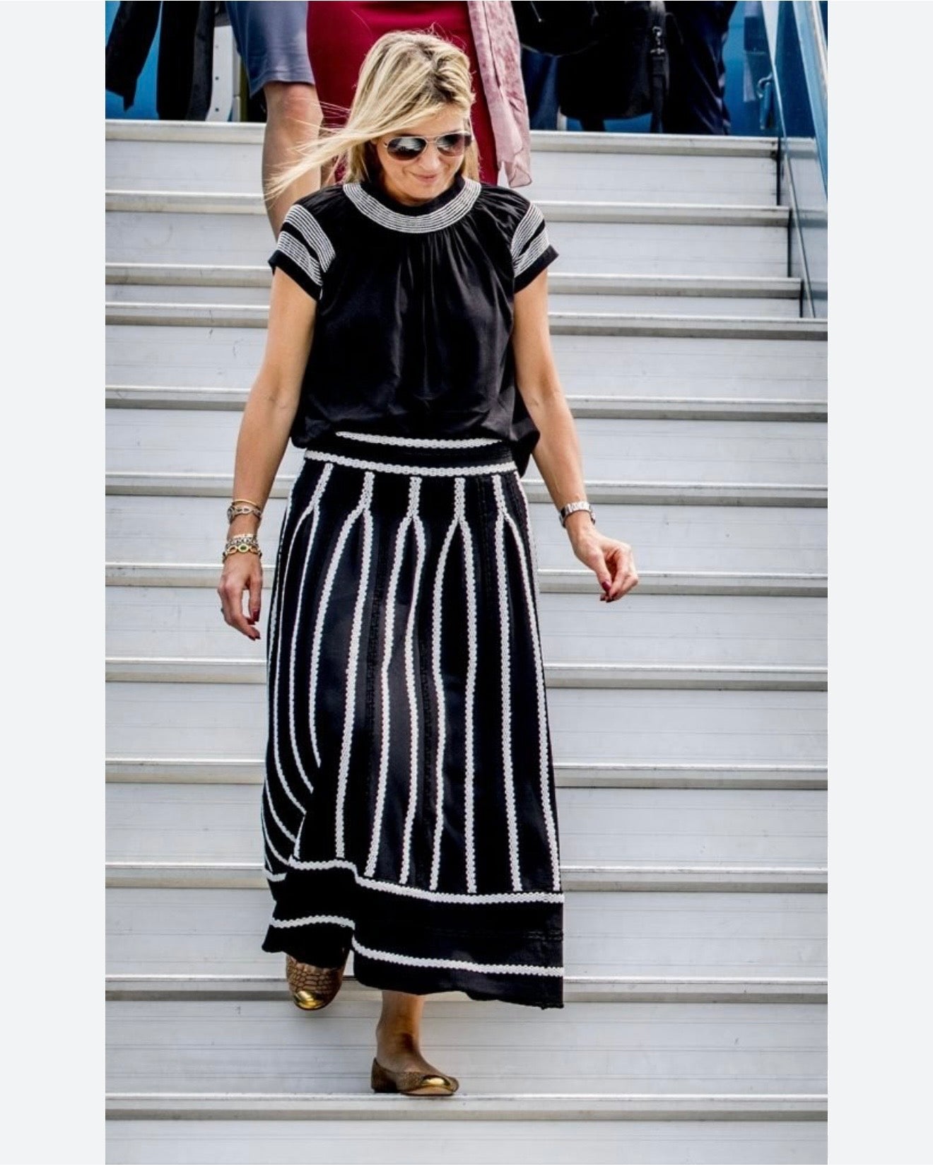 Maje Jamais Jacquard Knit Skirt
