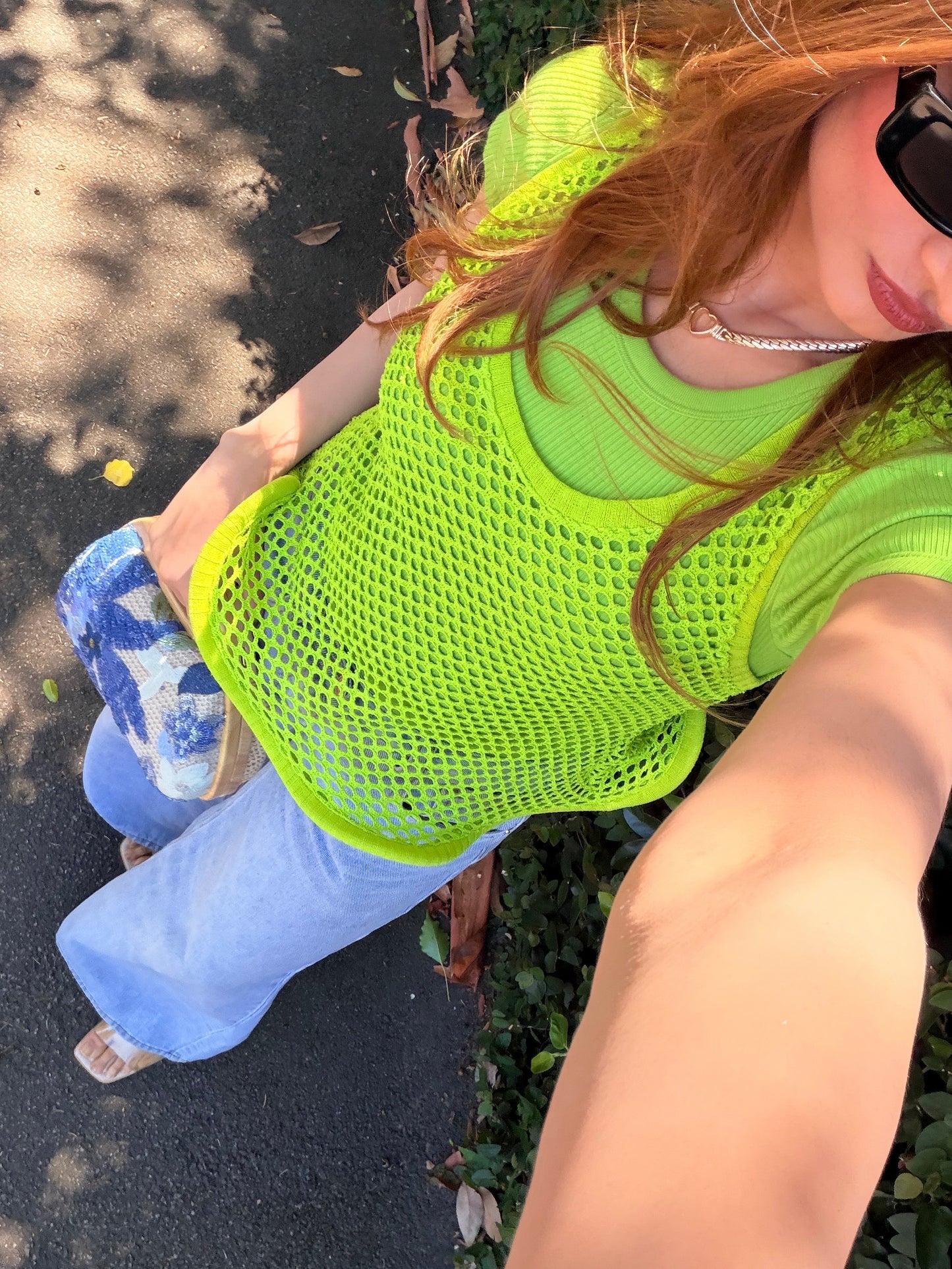 Mesh T-Shirt With Rigid Hem