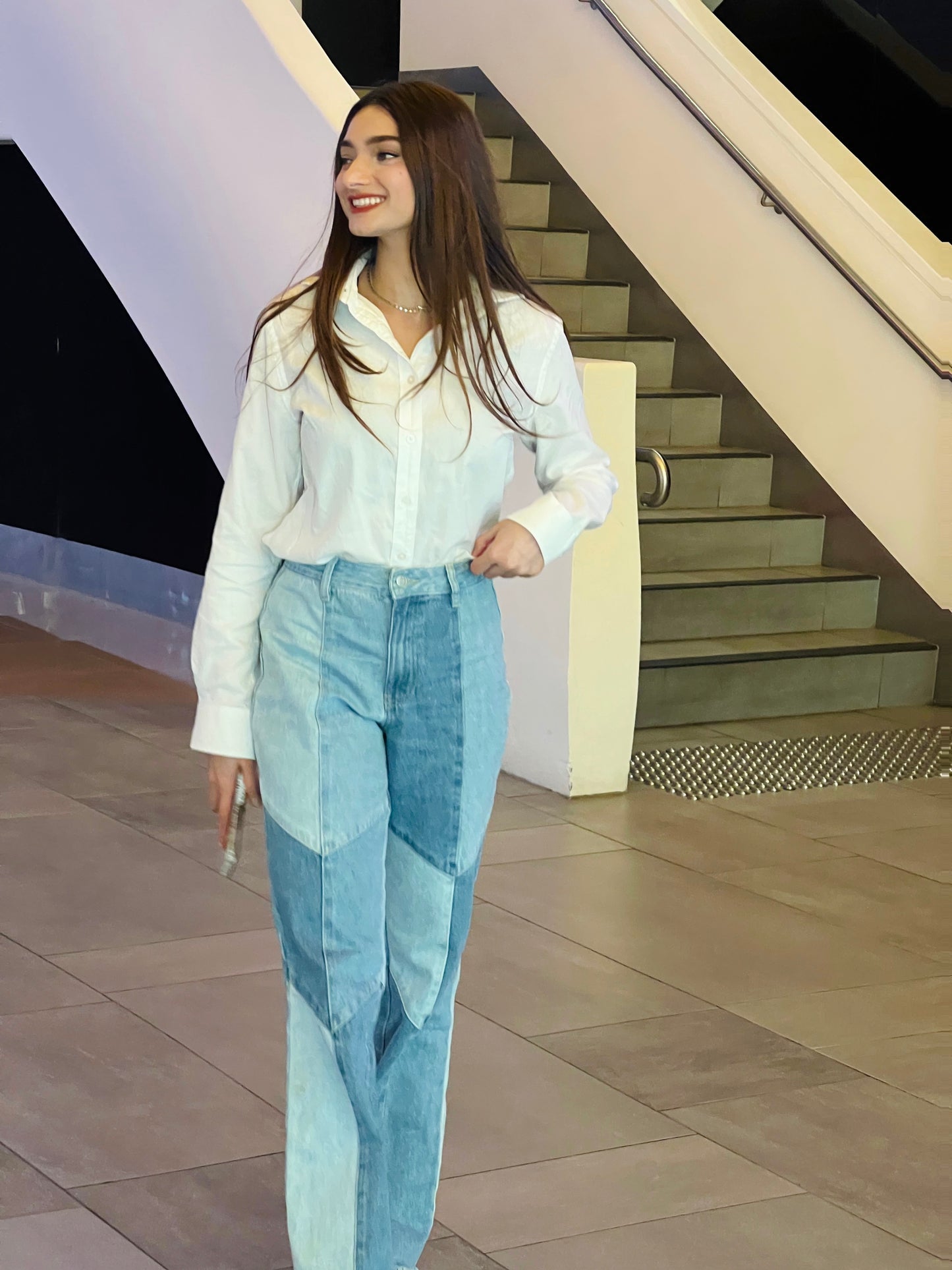Denim Two Piece Set