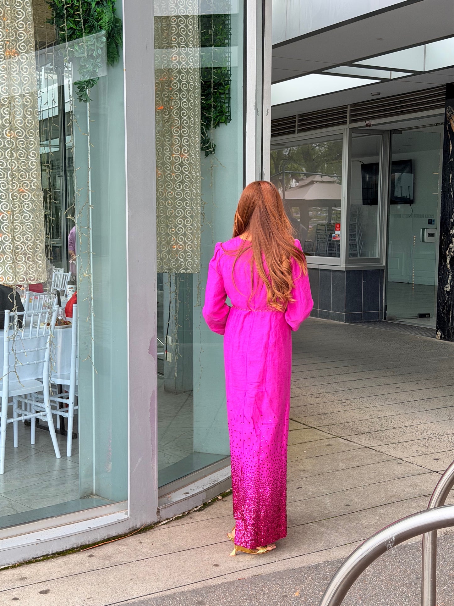 Aje Reflection Sequin Maxi Dress