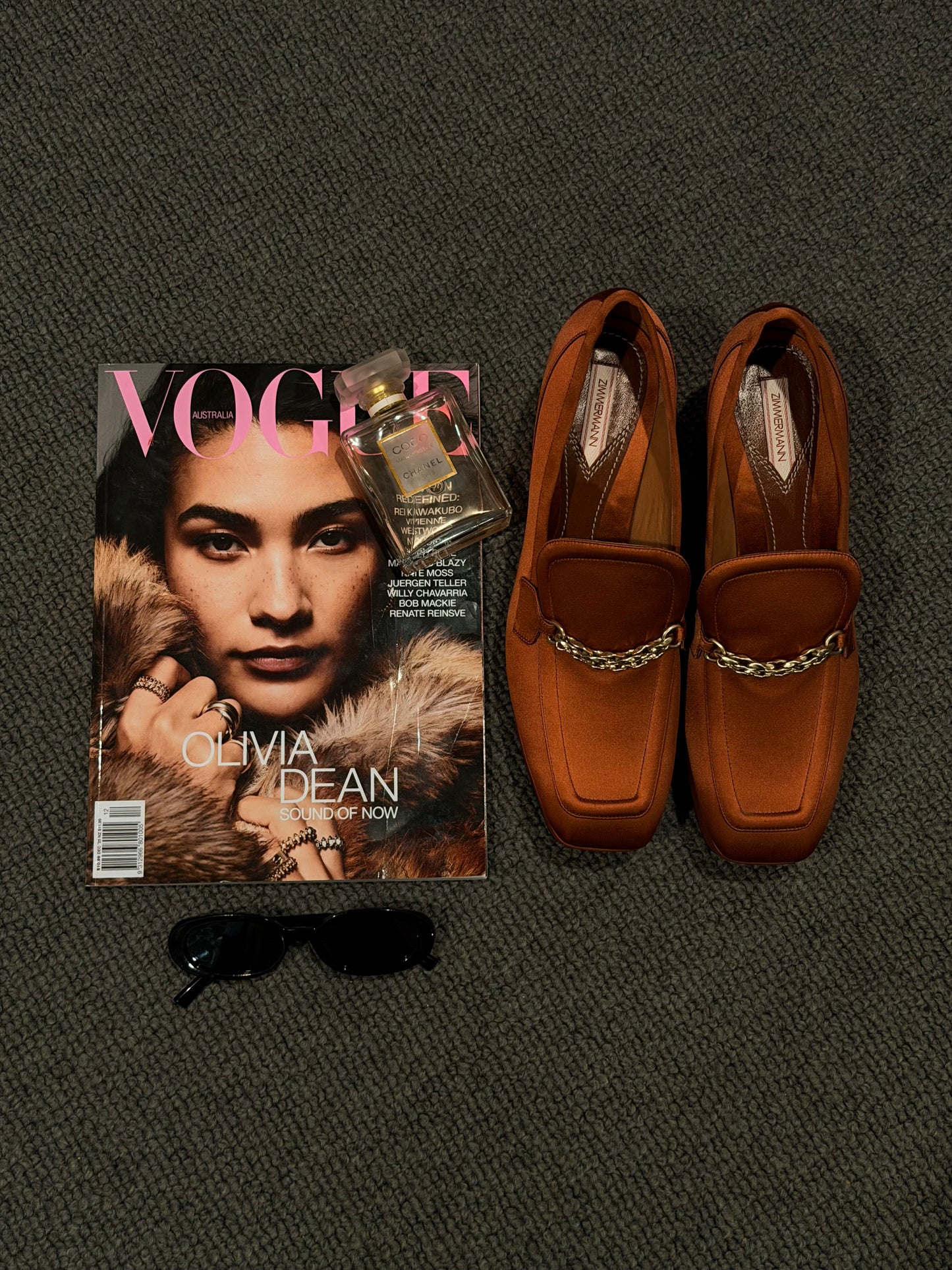 Zimmermann Chain-Embellished Satin Platform Loafers