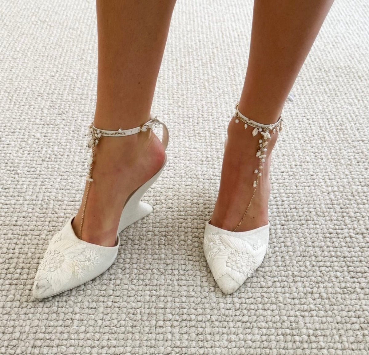 Bridal Wedged Heels By Zimmermann