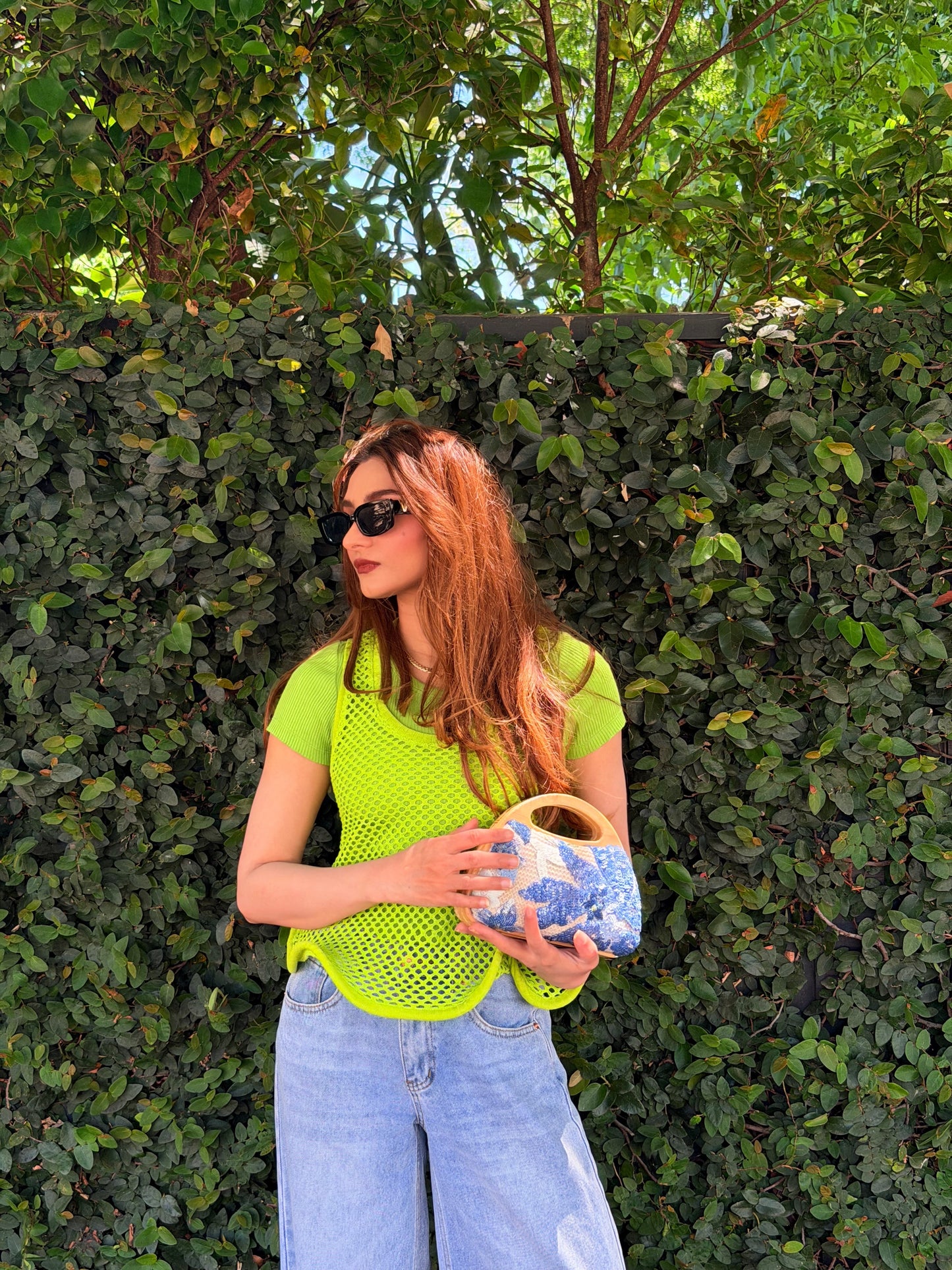 Mesh T-Shirt With Rigid Hem