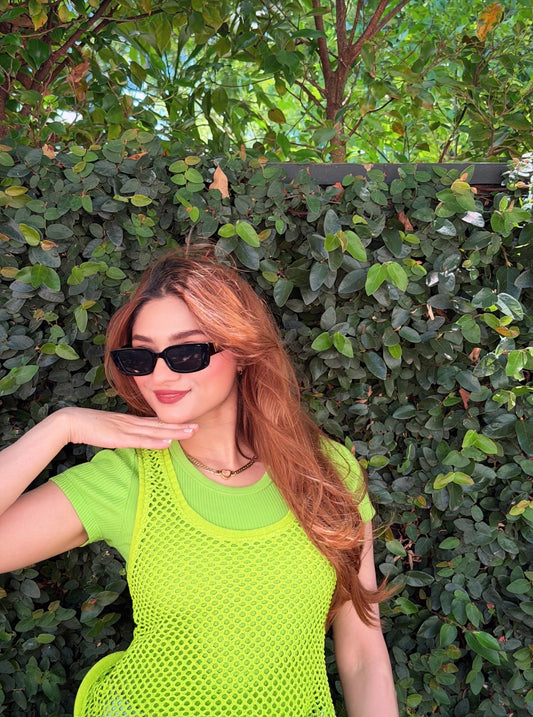 Mesh T-Shirt With Rigid Hem