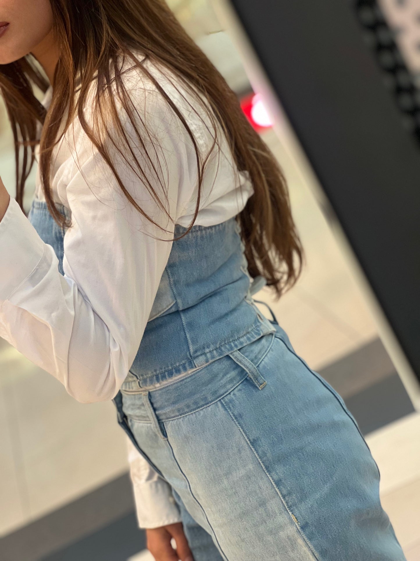 Denim Two Piece Set