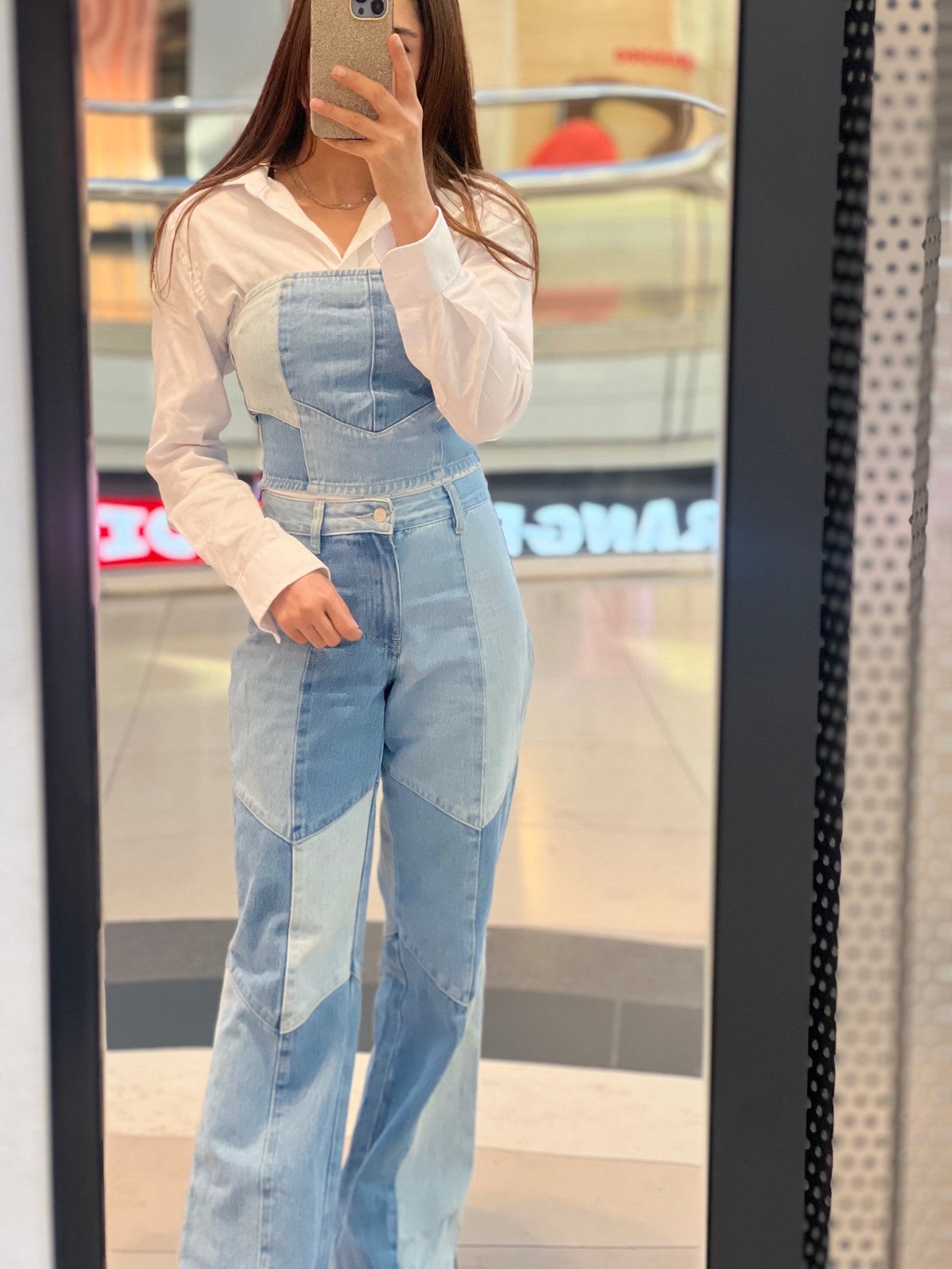 Denim Two Piece Set