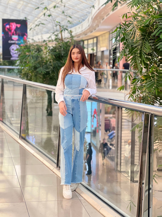 Denim Two Piece Set