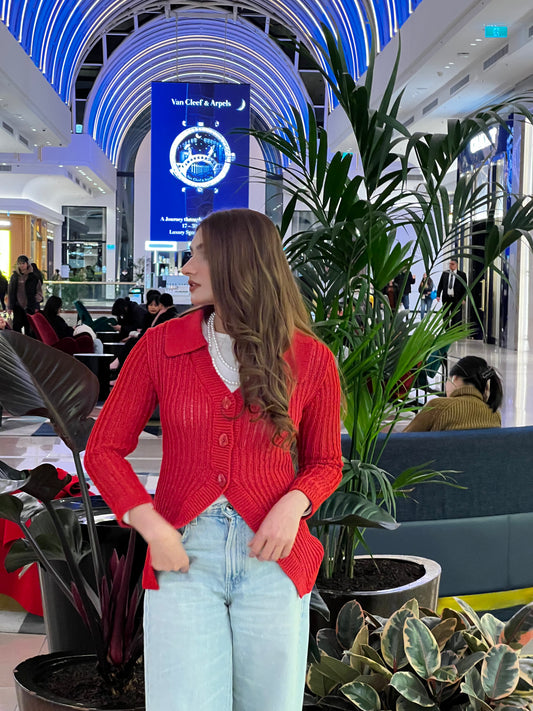 Red H&M Cardigan