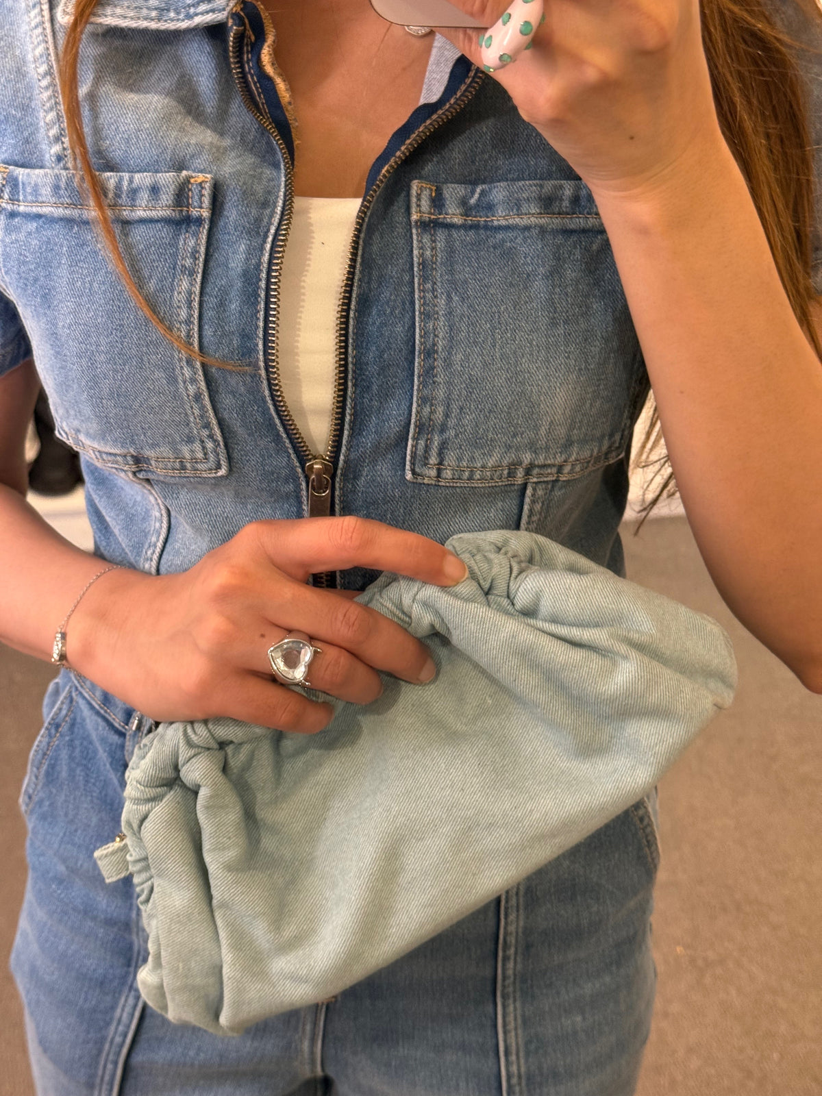 Zara Denim Jumpsuit