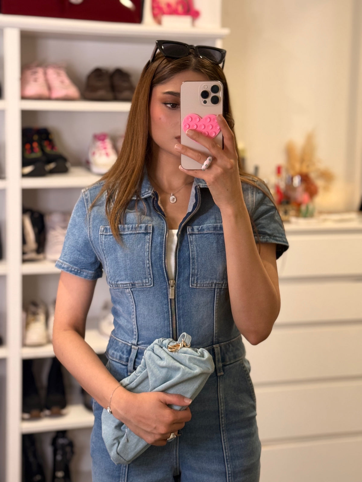 Zara Denim Jumpsuit
